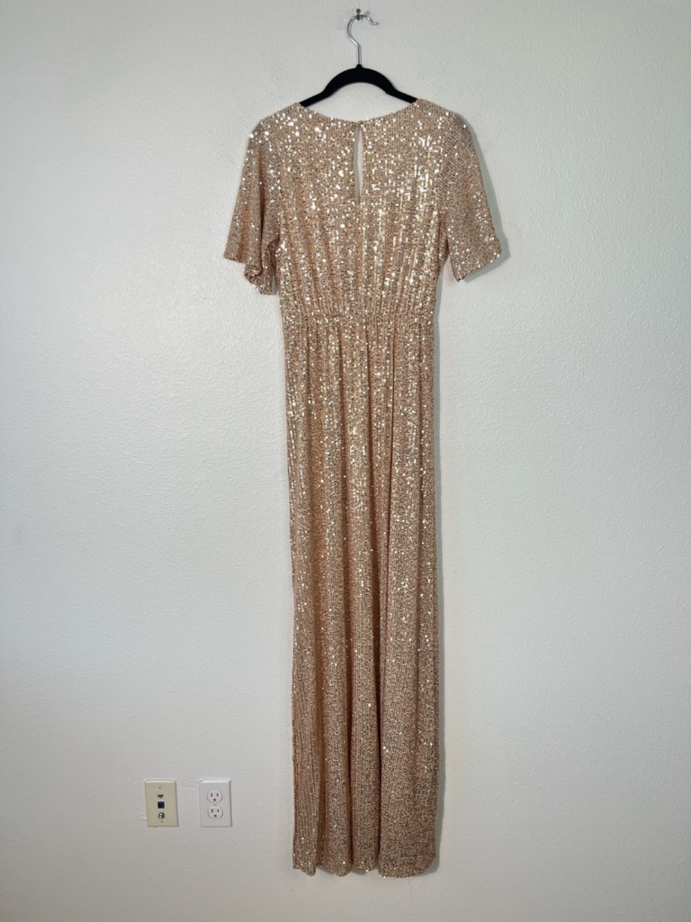 MBaltic Born Rose Gold Gatsby Sequin Maxi Dress Size Medium Wedding Guest NEW - Picture 6 of 8